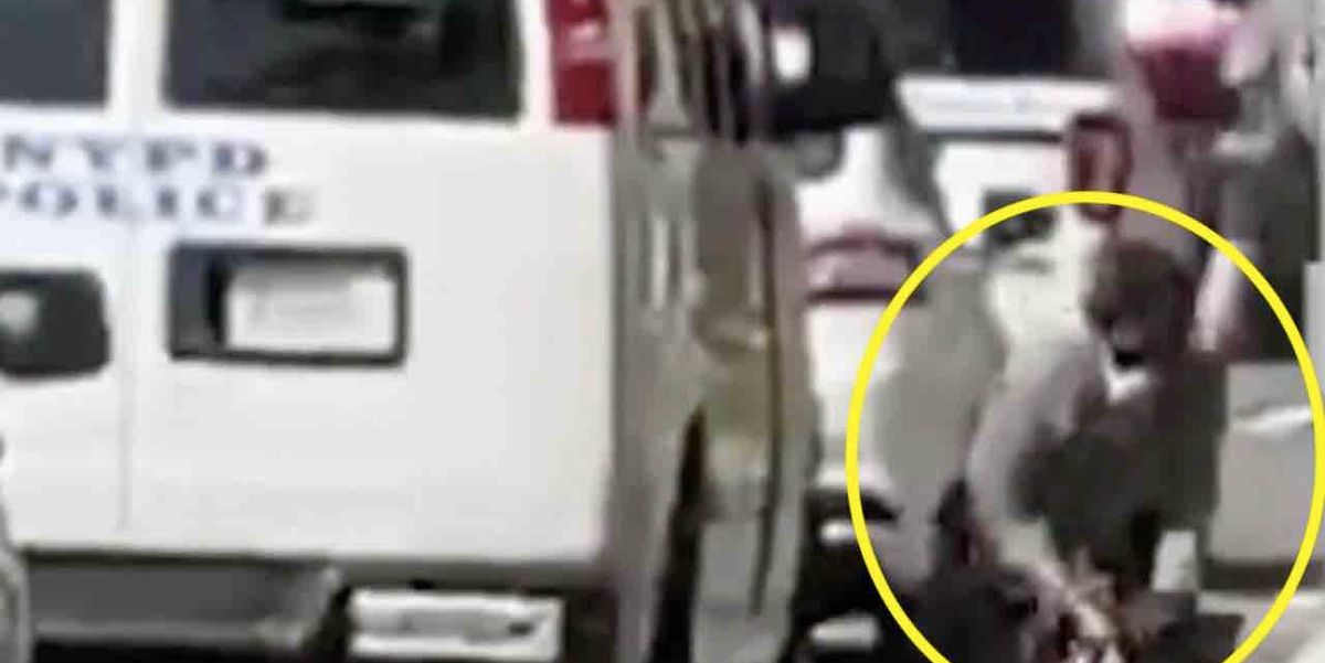 Leftist thug caught on video allegedly trying to cut brake lines on