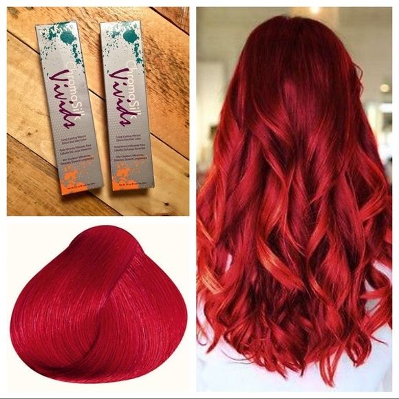bright red hair dye permanent