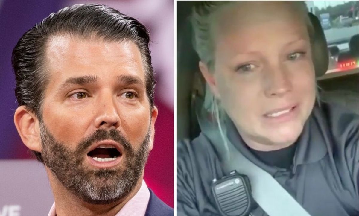 Don Jr. Dragged for His Over the Top Reaction to Cop Who Cried Because Her Egg McMuffin Took Too Long at McDonald's