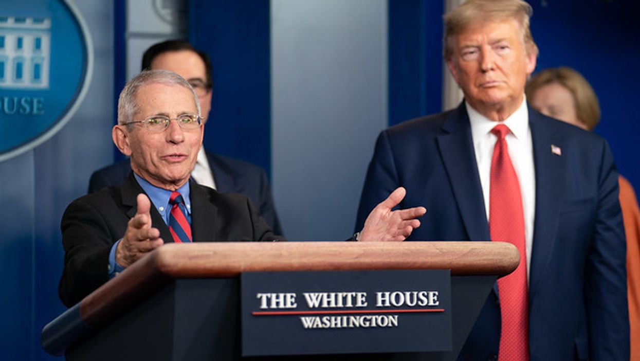 Dr. Anthony Fauci, Donald Trump