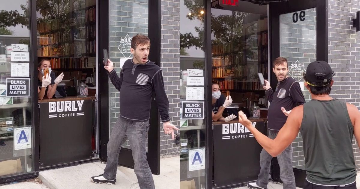 Guy Demands That Brooklyn Coffee Shop Take Down 'Black Lives Matter' Sign In Epic Meltdown