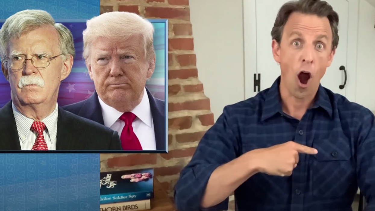 #EndorseThis: Seth Meyers Finds Bolton -- And Trump -- Despicable