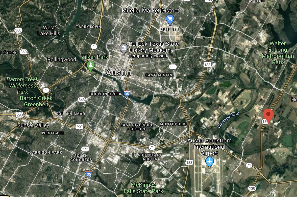 tesla location factory site