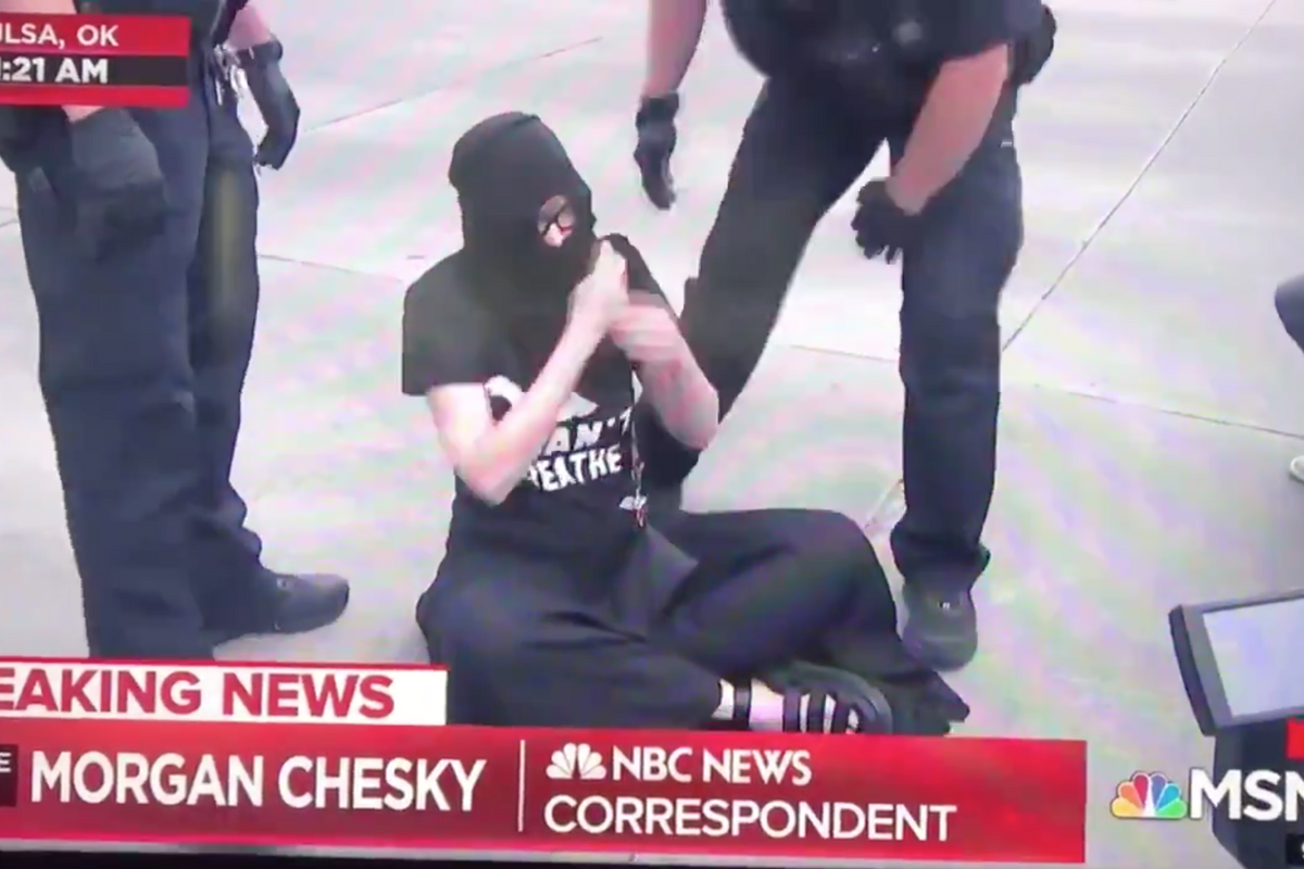 Literal Fashion Police Arrest Woman For Wearing 'I Can't Breathe' Shirt At Trump Rally