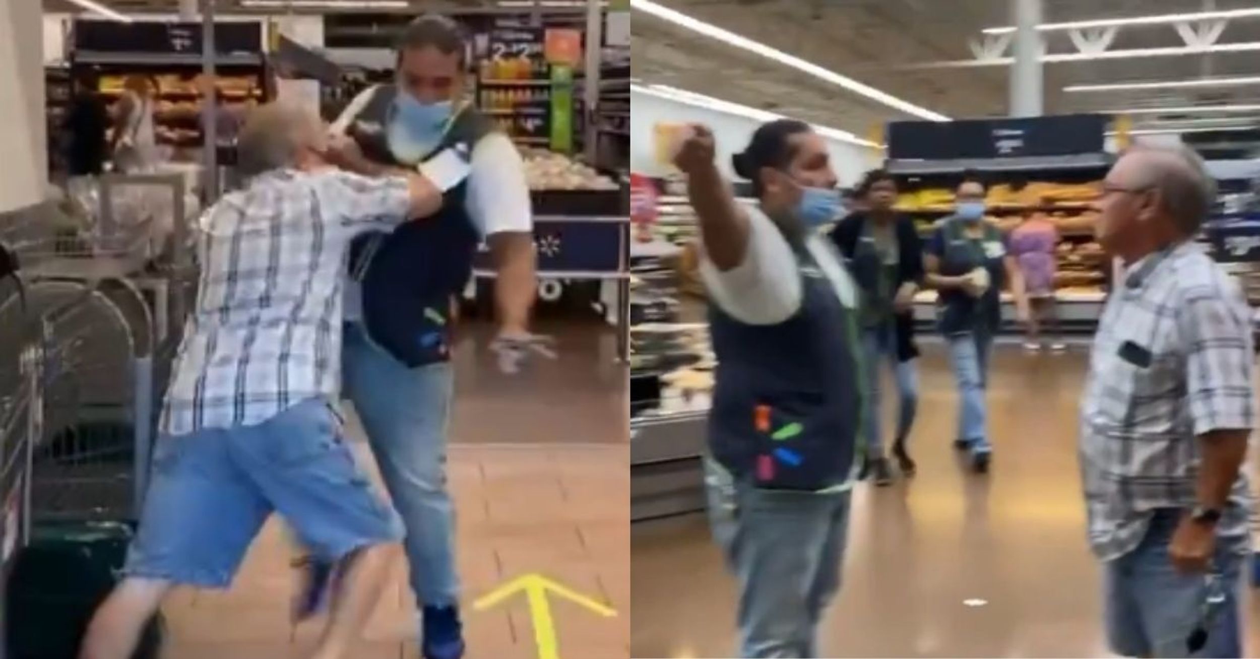 Belligerent Florida Man Shoves His Way Into Walmart After Being Told He Needs A Mask