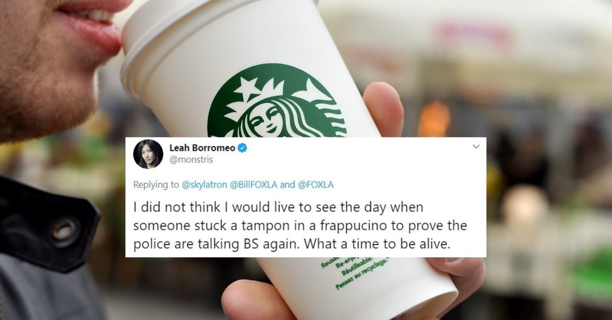 Women Call Bulls–t On LAPD Officer After He Claims Starbucks Barista Put 'Used Tampon' In His Frappuccino