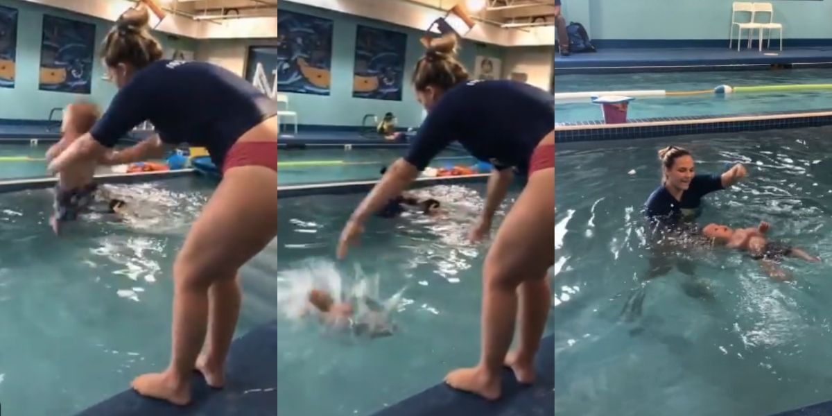 Krysta Meyer's TikTok Video Shows Infant Son Being Thrown In Pool