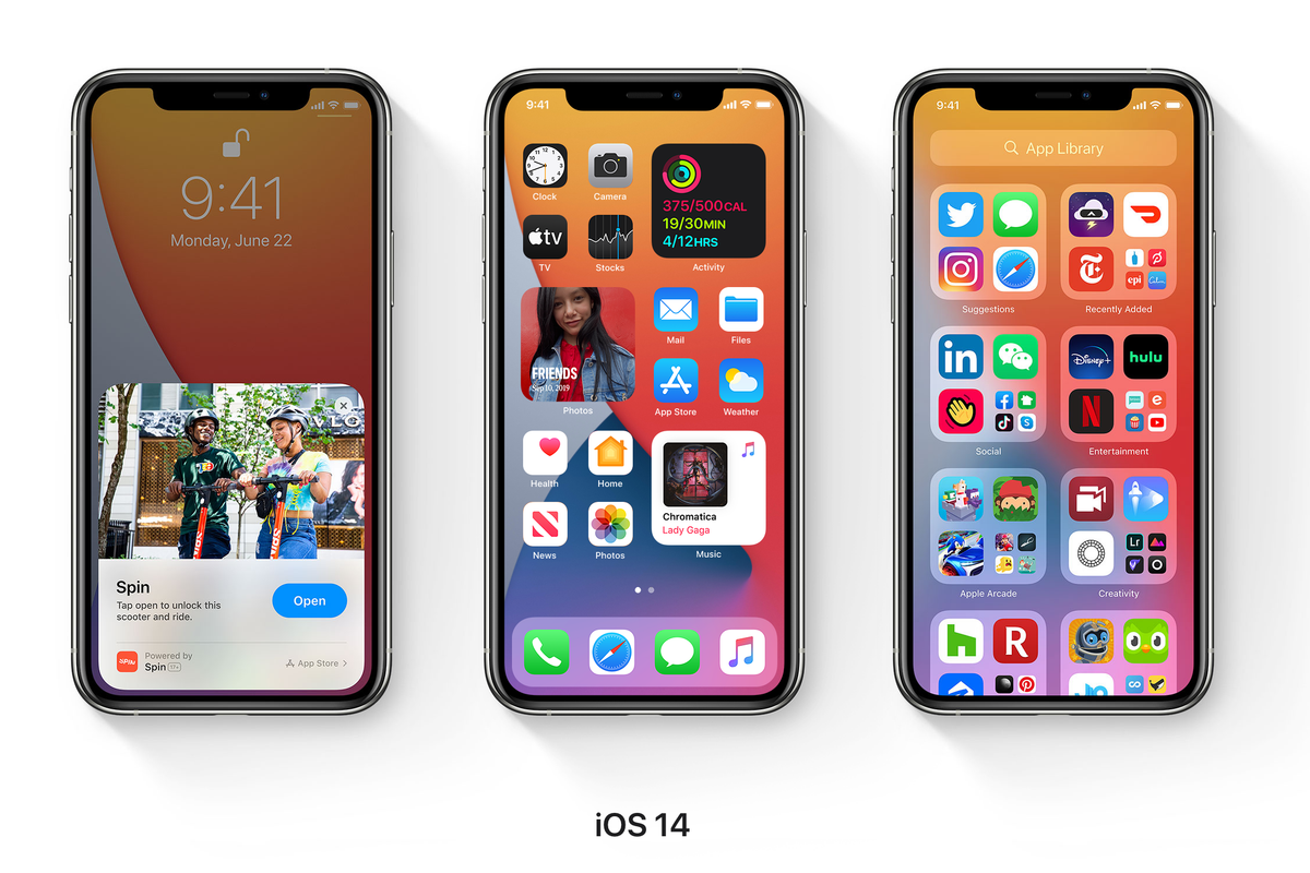 iOS 14 running on the iPhone 11
