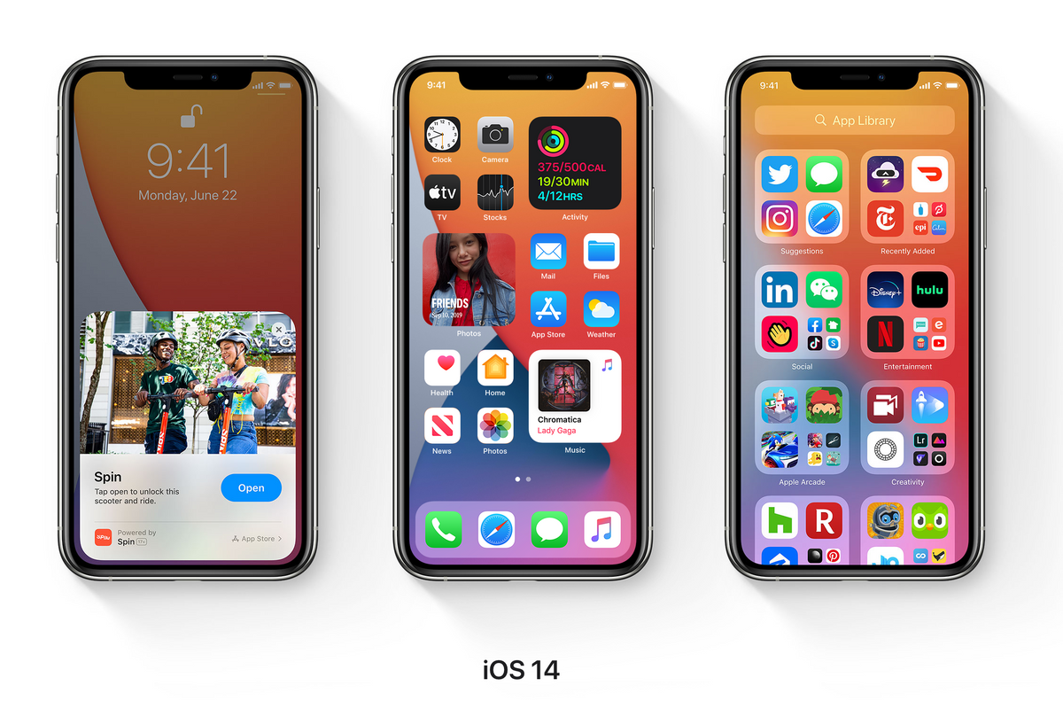 iOS 14 running on the iPhone 11