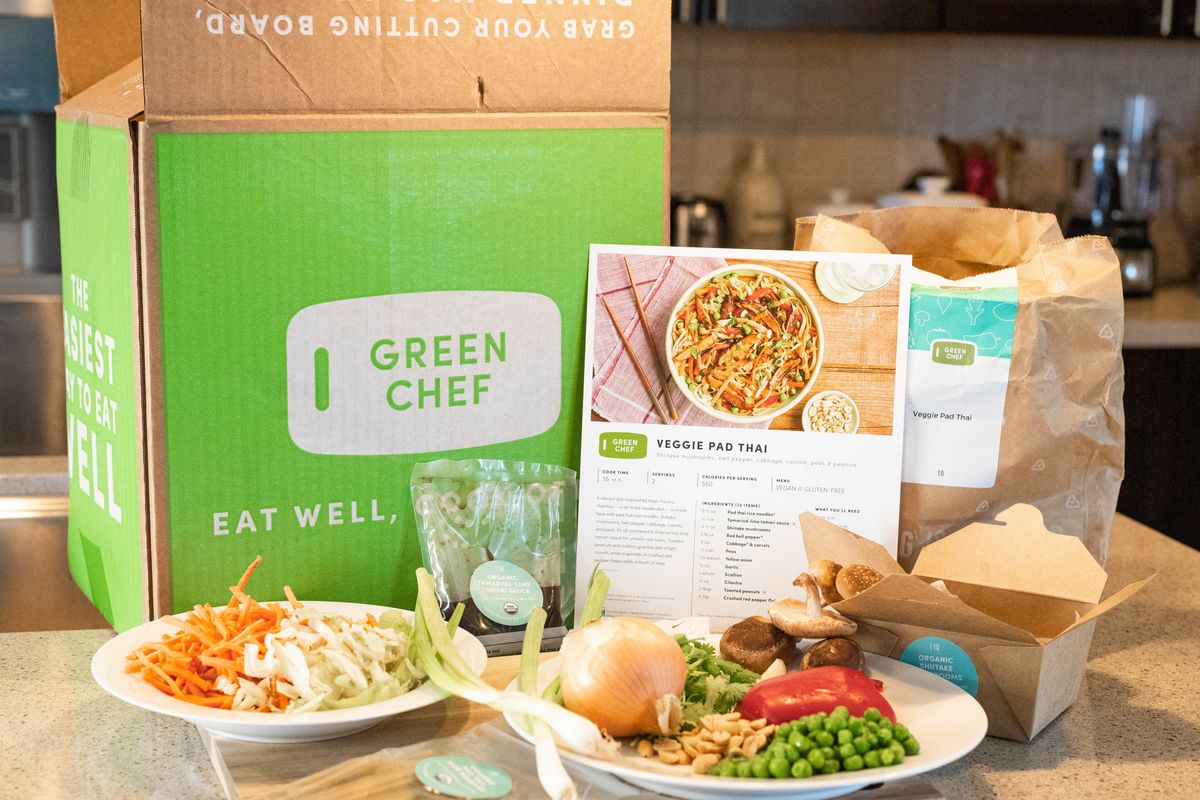 GreenChef meal kit unboxed