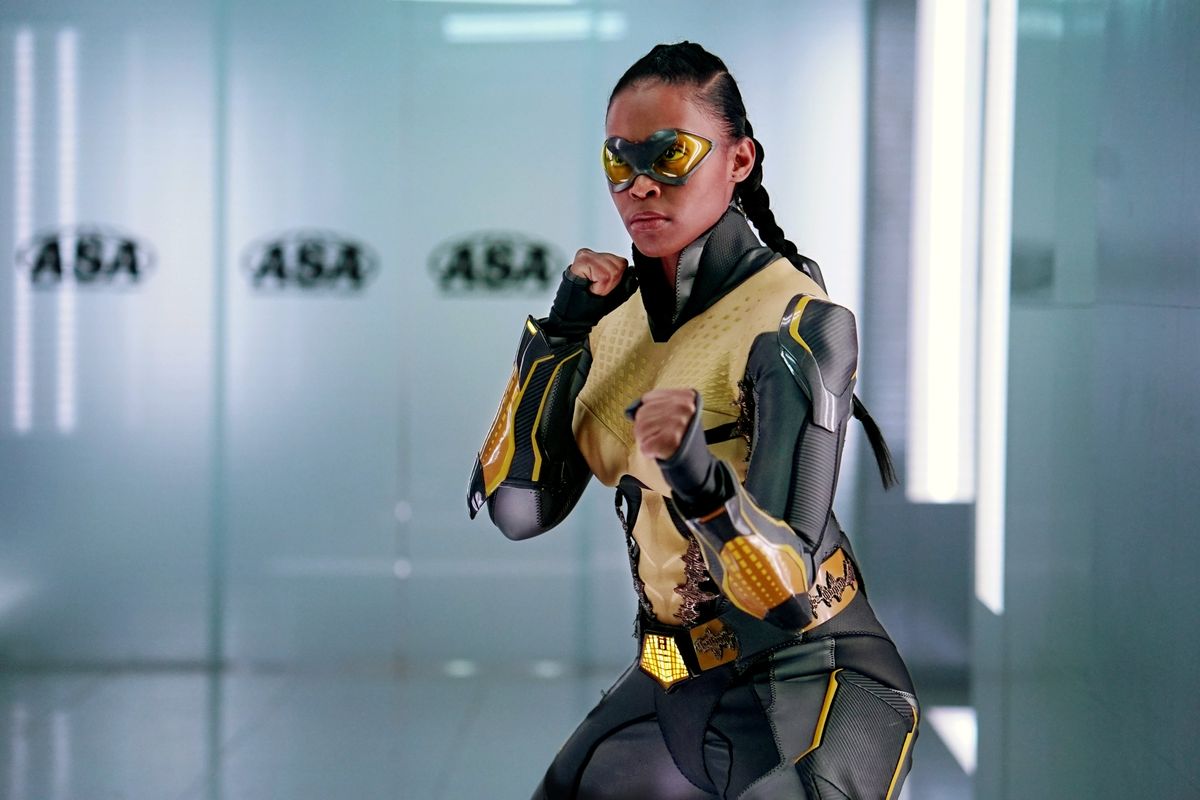 Nafessa Williams as Thunder from The CW show Black Lightning
