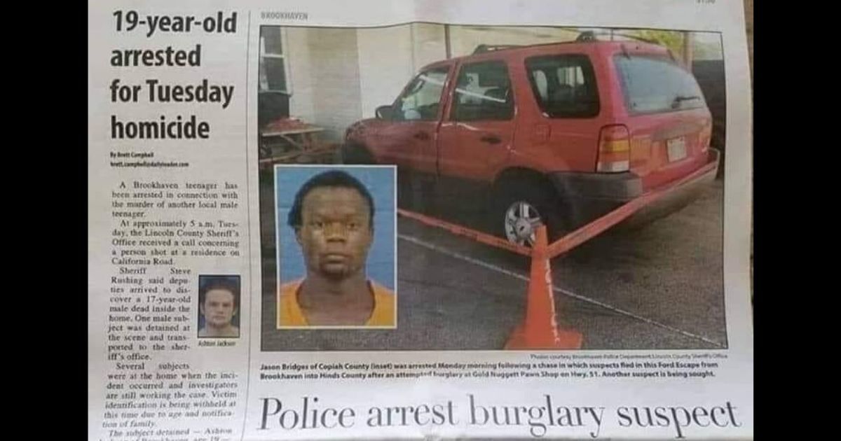 Look at how differently a Mississippi newspaper covered stories about Black and White suspects