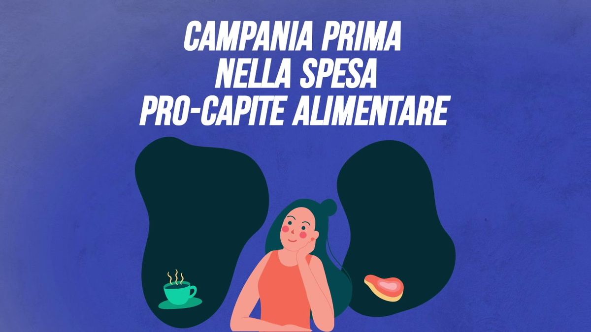 La Campania è prima nella spesa pro capite alimentare