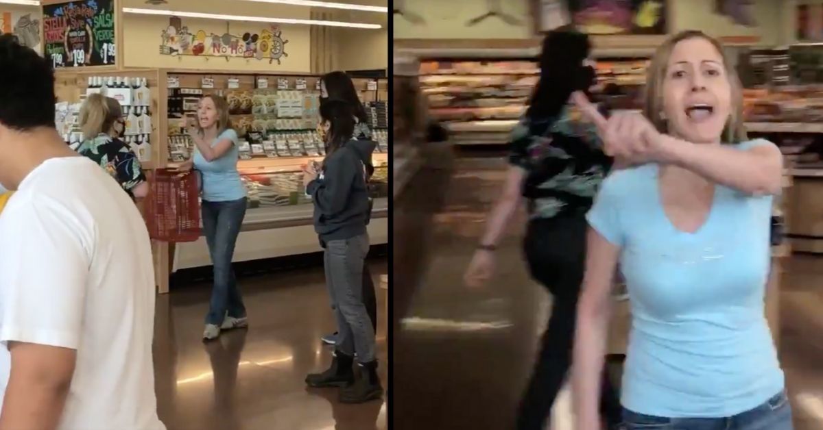 California Woman Freaks Out In Trader Joe's After Being 'Harassed' For Not Wearing A Mask