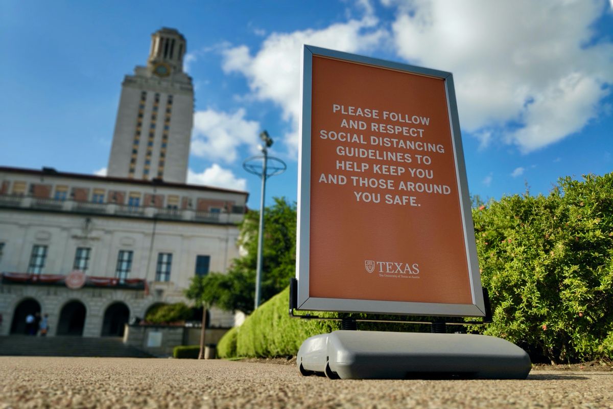 ut austin campus covid social distance main