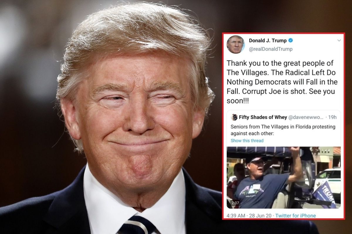 Trump Smile Villages Tweet