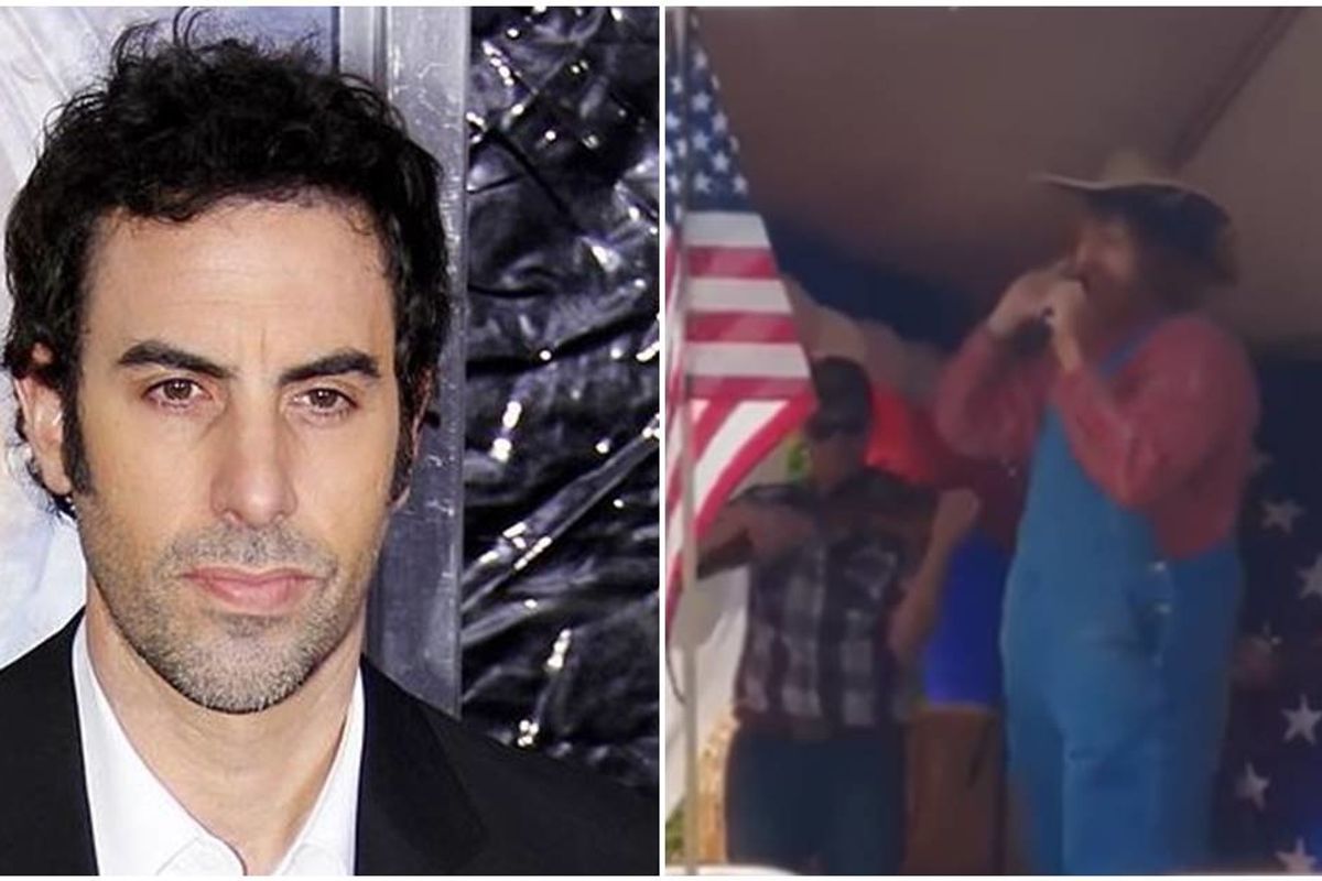 Sacha Baron Cohen tricked a right-wing militia group into a racist COVID-19 sing-along