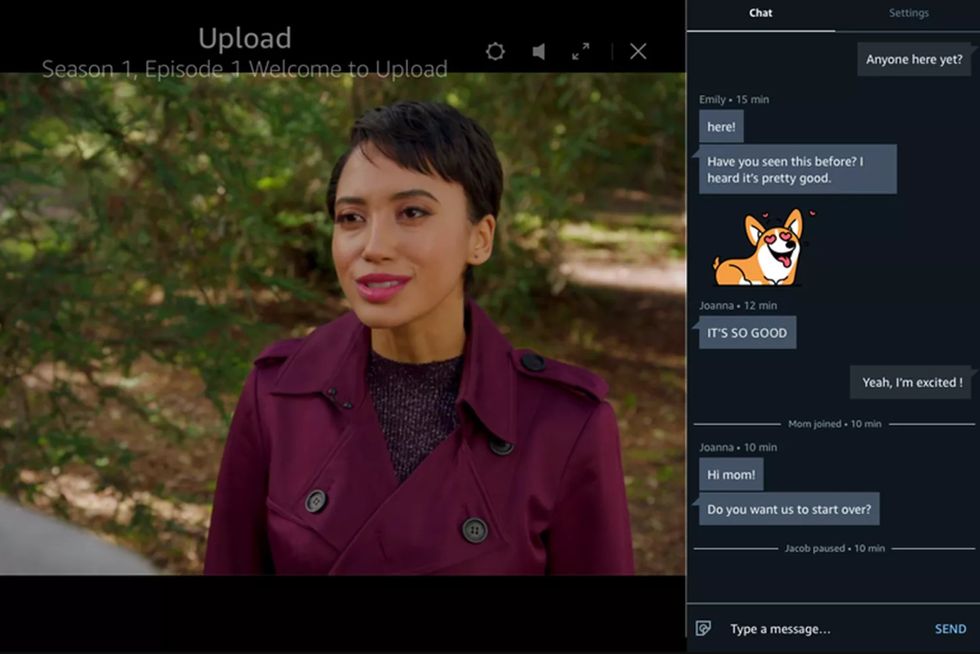 Amazon Prime Video Watch Party user interface