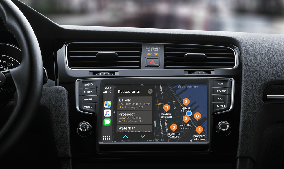 Navigation app on Apple CarPlay
