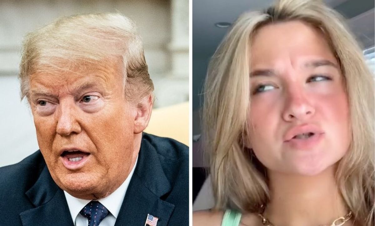 Kellyanne Conway's Teenage Daughter Just Trolled Trump on TikTok Urging Her Followers to Drag Trump Properties Online