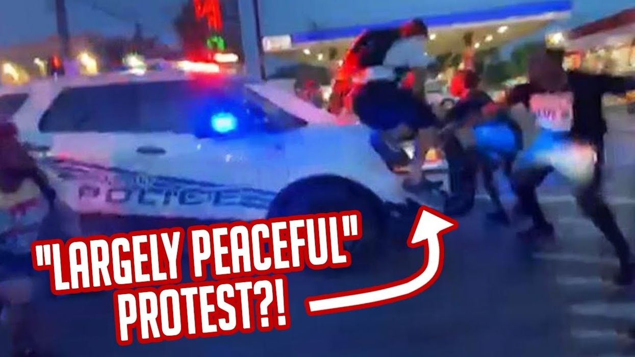 Black pastor CALLS OUT community for racial divide & cop DRIVES THROUGH 'peaceful' protesters