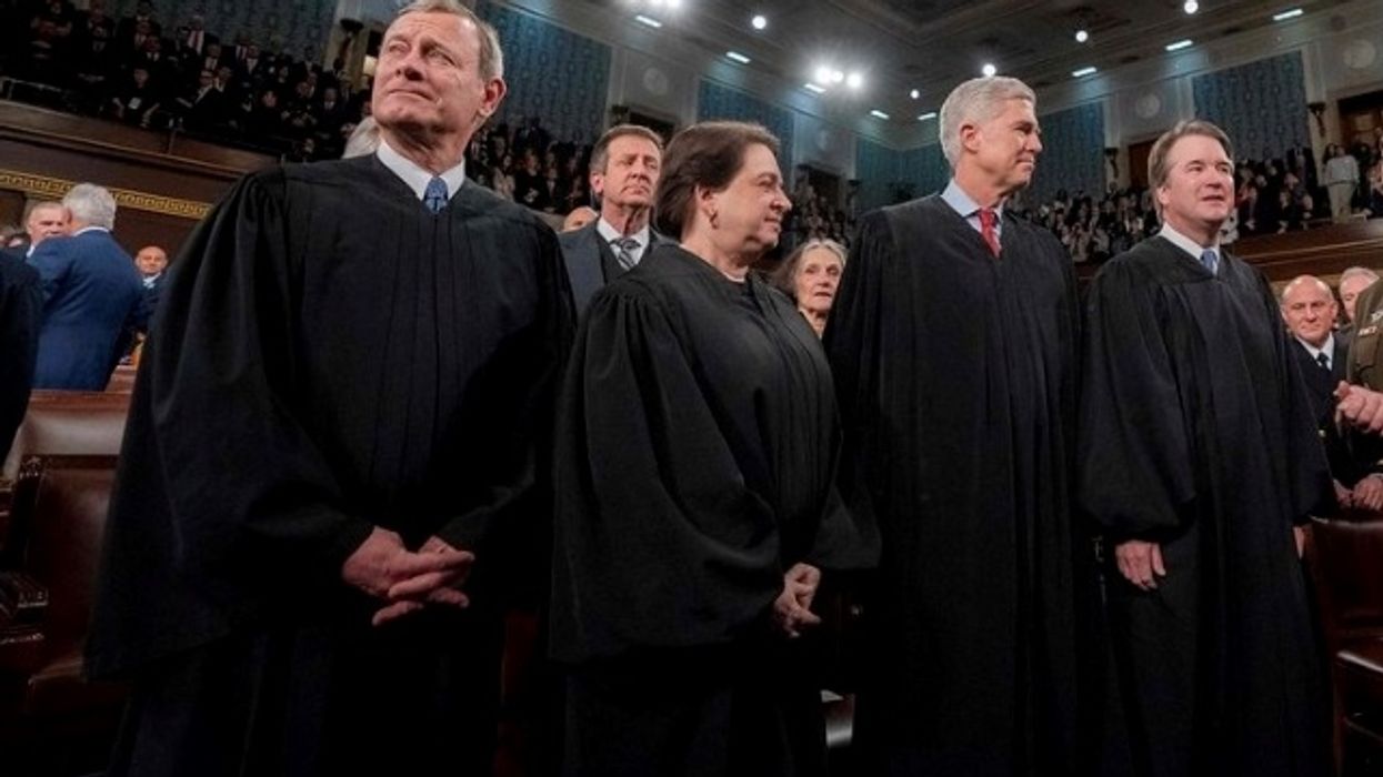 supreme court justices Roberts, Kagan, Gorsuch and Kavanaugh