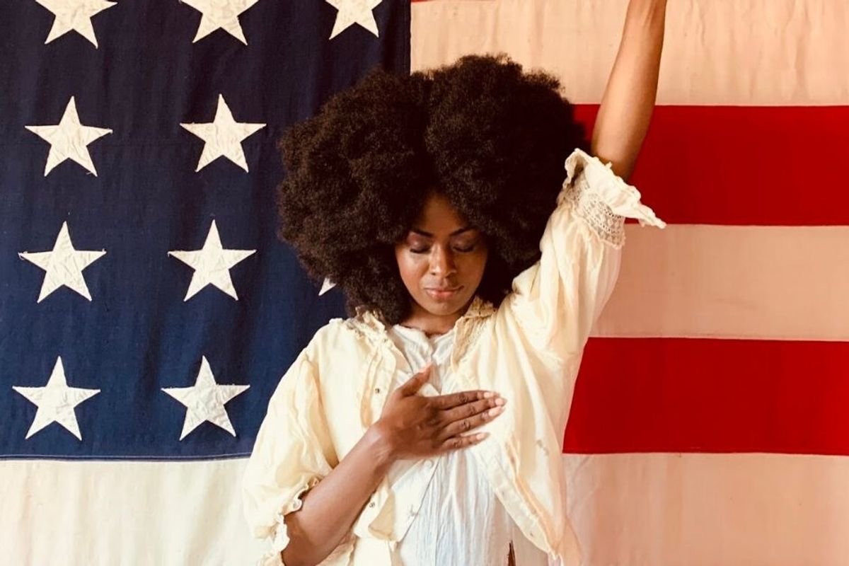 Powerful photo series explores Black Americans' complex relationship with the flag