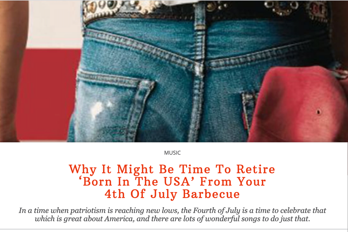36 Years Later, Conservatives Finally Read The Lyrics To 'Born In The USA'