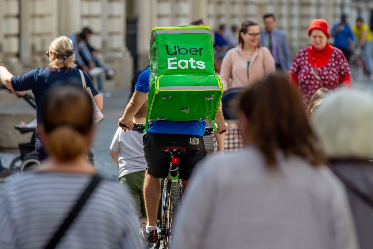 Uber Eats delivery rider