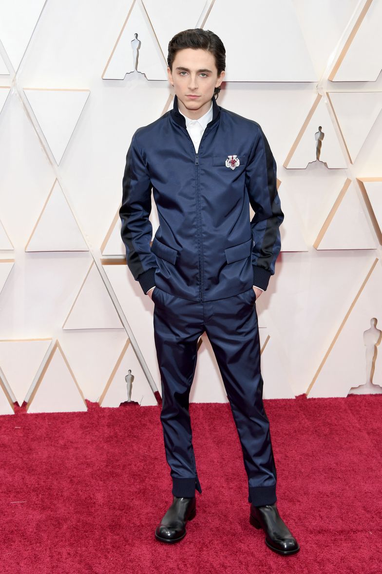 Timothee Chalamet Is the King of the Red Carpet in Sequined Hoodie
