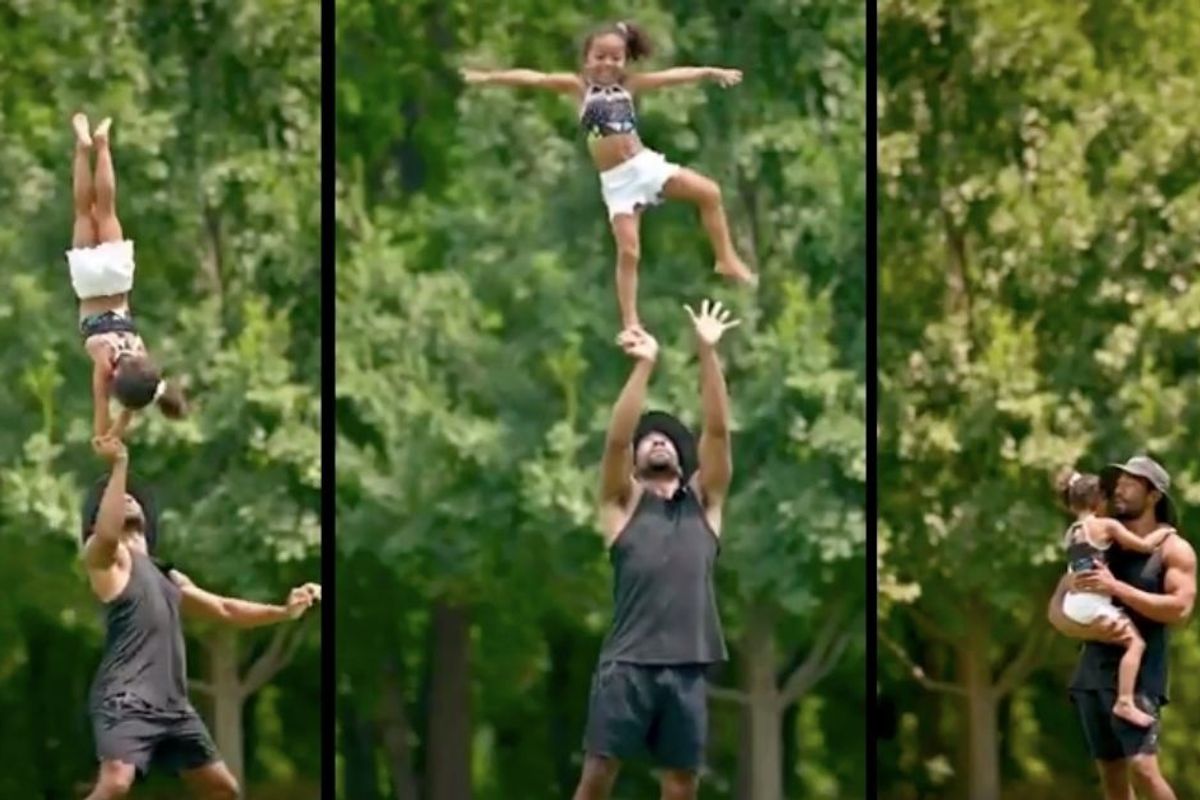 Dad Coaching His 4 Yr Old Through A Harrowing Cheer Stunt Mistake Is Peak Patient Parenting Upworthy Dad Coaching His 4 Yr Old Through A Harrowing Cheer Stunt Mistake Is Peak Patient Parenting Upworthy