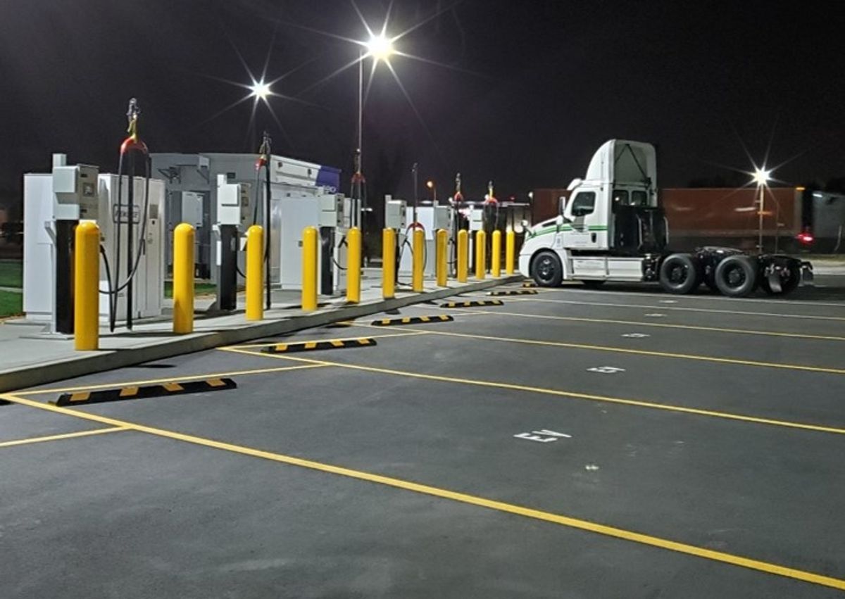 Penske’s latest EV charging station in Ontario, California