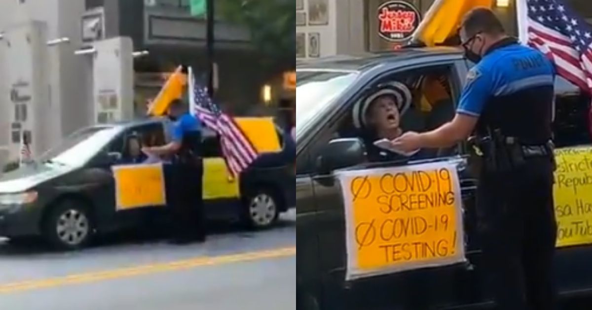 Virus 'Truther' Has Epic Meltdown About Communism And Jesus After Being Pulled Over By Cop