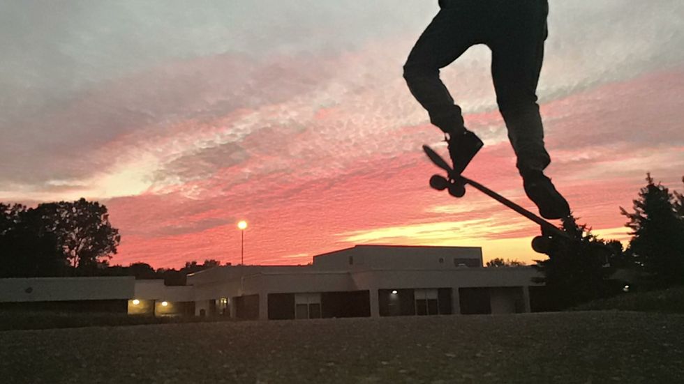 skateboarding