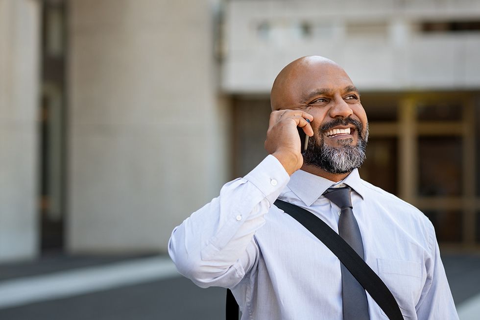 Man calls a company to find the hiring manager's name