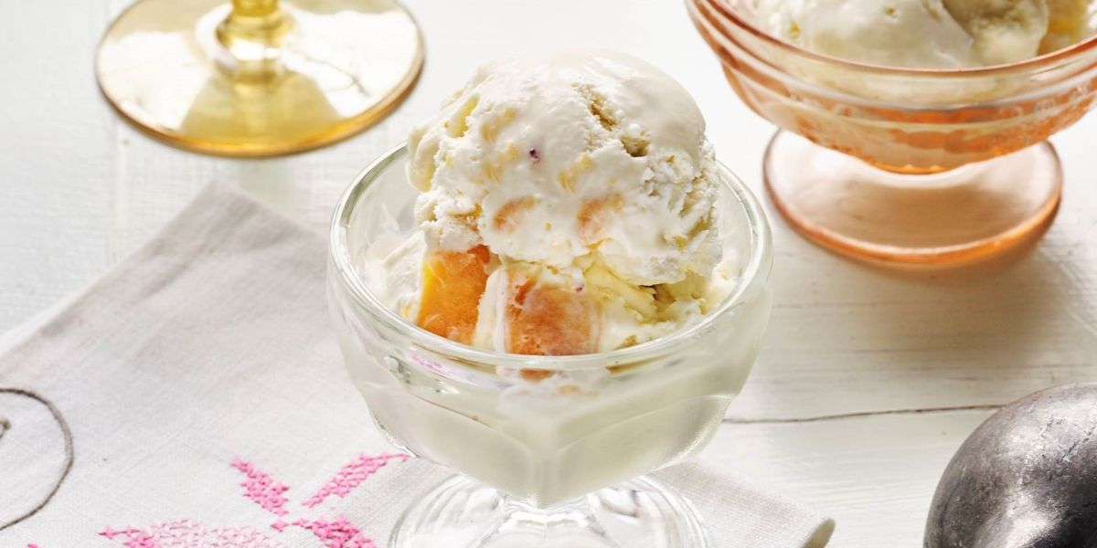 How to make homemade peach ice cream without a machine It's a