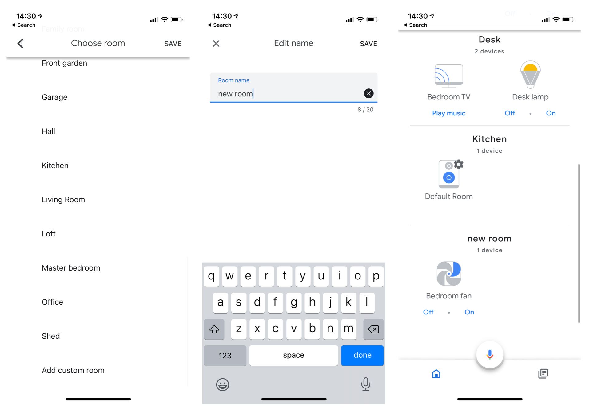 google home create new home