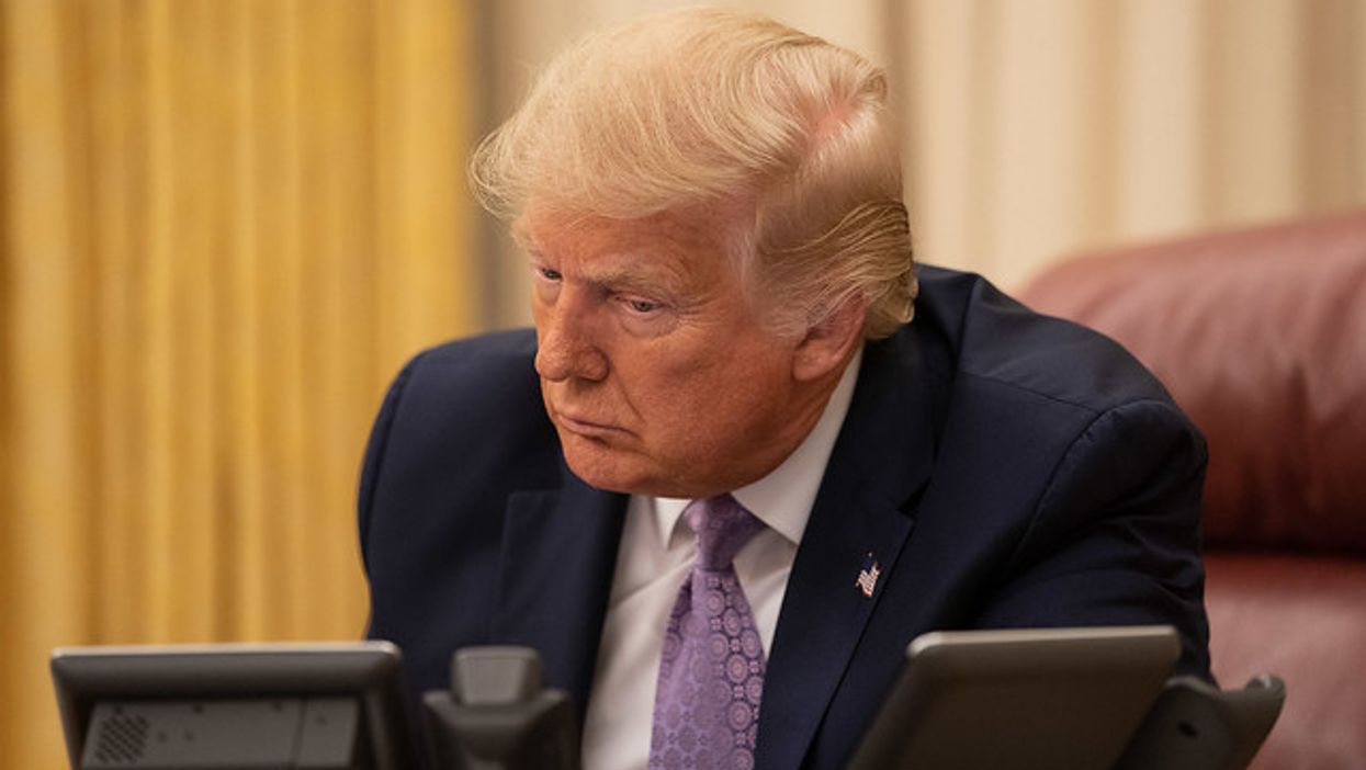 President Donald Trump in Oval Office 