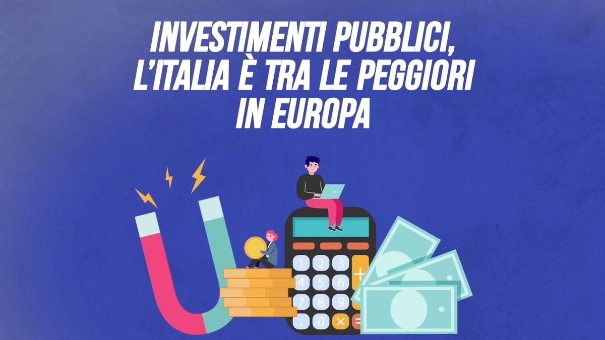 Investimenti pubblici, l’Italia è tra le peggiori