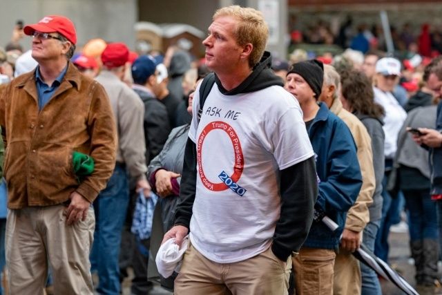 QAnon Trump rally