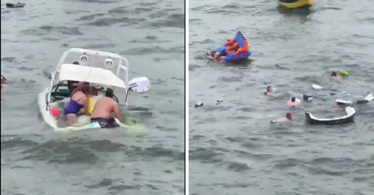 Video Captures Family's Boat Sinking Due To Wake Caused By Pro-Trump Boat Parade In Portland