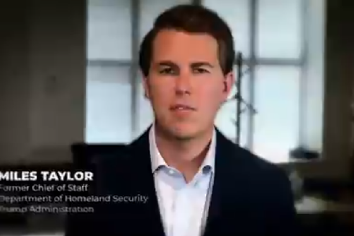 Meet Miles Taylor. Donald Trump Is VERY MAD AT MILES RIGHT NOW GRRR ARGH!