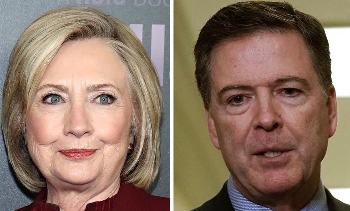 Hillary Clinton Threw So Much Shade at James Comey's 'Elect More Women' Tweet Without Even Saying a Word