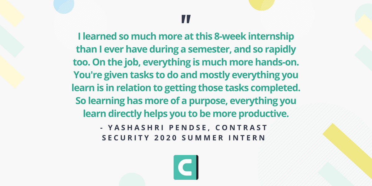 How to Succeed as a Contrast Security Summer Intern (Remote or Not!)