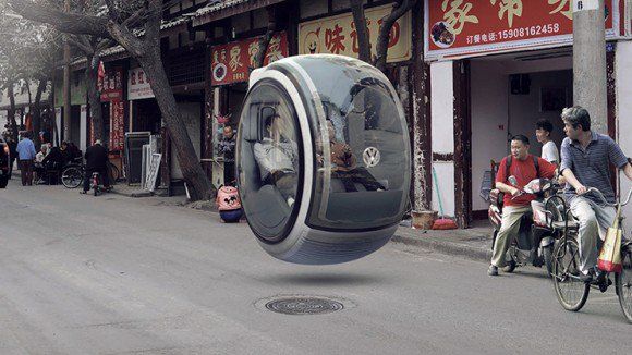 chinese hover car video