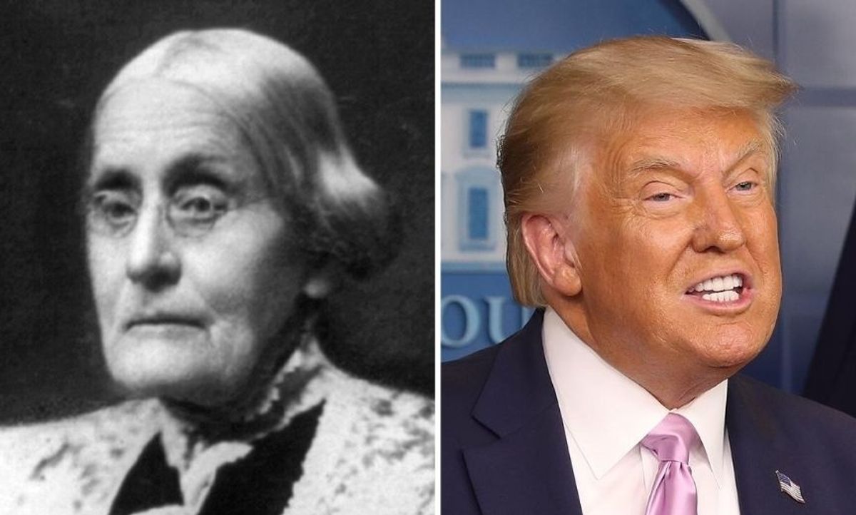 Susan B. Anthony Museum Savagely Rips Trump's Posthumous Pardon of Anthony for Voting Illegally in 1872
