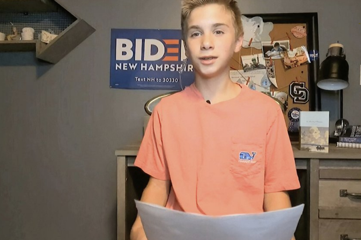 Boy reveals how Joe Biden helped him overcome his stutter in inspiring 90 second speech