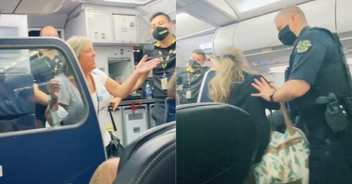 White 'Karen' Gets Booted From Plane And Calls It 'Racism At Its Best' In Surreal Viral Video