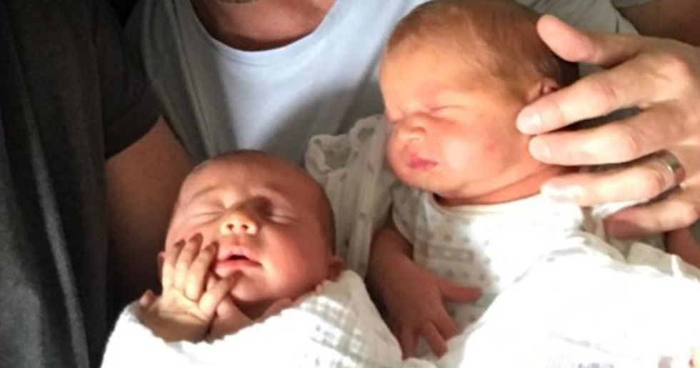 Miracle twins have different fathers and the dads couldn't be happier about it