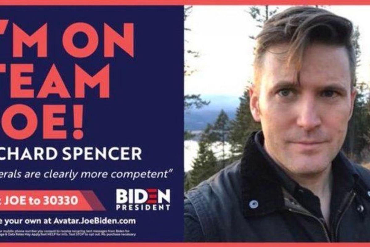 Biden campaign swiftly and soundly rejects neo-Nazi Richard Spencer's 'endorsement'